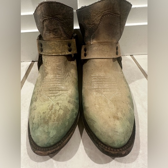 Freebird by Steve. Ankle Boots Phlow Green Phoenix- Vintage!! - Picture 12 of 12